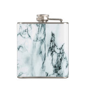 Flasques Monogramme en marbre de veine turquoise foncé (Dos)