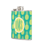 Flasques Monogramme en pastel des ananas | (Gauche)