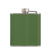 Flasques Monogramme encadré vert olive (Dos)