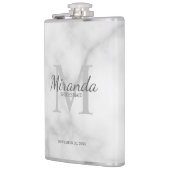 Flasques Monogramme et nom de la servante d'accueil personn (Gauche)