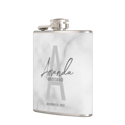 Flasques Monogramme et nom d'une servante d'État moderne pe (Gauche)