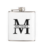 Flasques Monogramme et nom personnalisés (Devant)