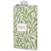 Flasques Monogramme Feuilles de Saule Vert Vintage (Gauche)