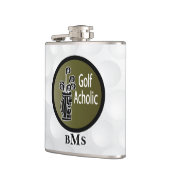 Flasques Monogramme Funny Golf Acholic (Gauche)