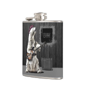 Flasques Monogramme Funny Punk Rock Guitare Ours Musicien H (Gauche)