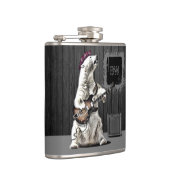 Flasques Monogramme Funny Punk Rock Guitare Ours Musicien H (Droite)