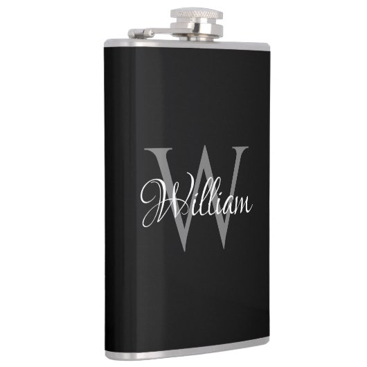 Flasques Monogramme initial personnalisé (Droite)