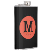 Flasques Monogramme minimal du coucher du soleil (Droite)