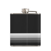 Flasques Monogramme moderne noir (Dos)