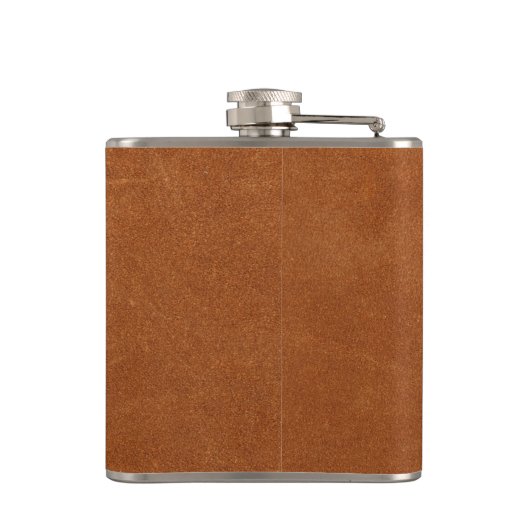 Flasques Monogramme moderne tendance Sable Brown en cuir fi (Dos)