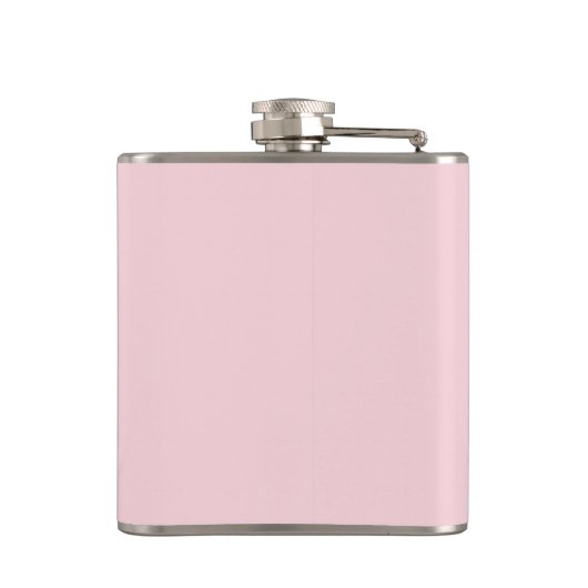Flasques Monogramme Or élégant Nom Script Blush Pink (Dos)