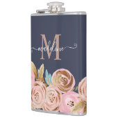 Flasques Monogramme Parties scintillant rose Fille Glam Par (Gauche)