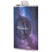 Flasques Monogramme personnalisable à voie lactée (Gauche)