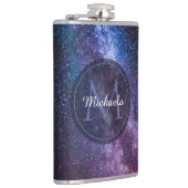 Flasques Monogramme personnalisable à voie lactée (Droite)