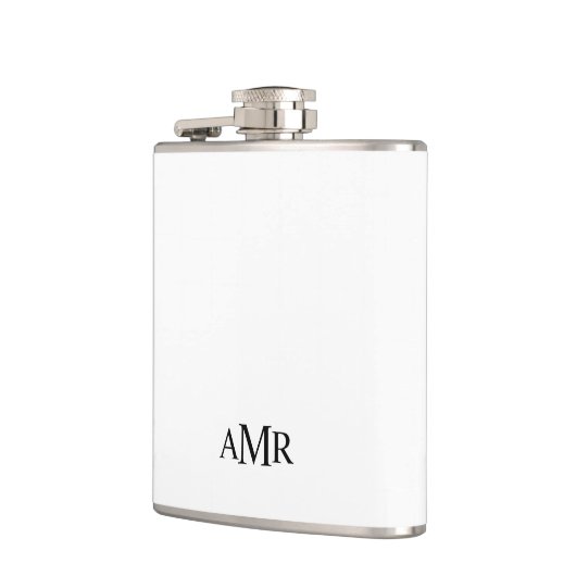 Flasques Monogramme Personnalisé Classique (Gauche)