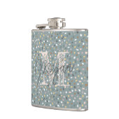 Flasques Monogramme personnalisé Terrazzo (Gauche)