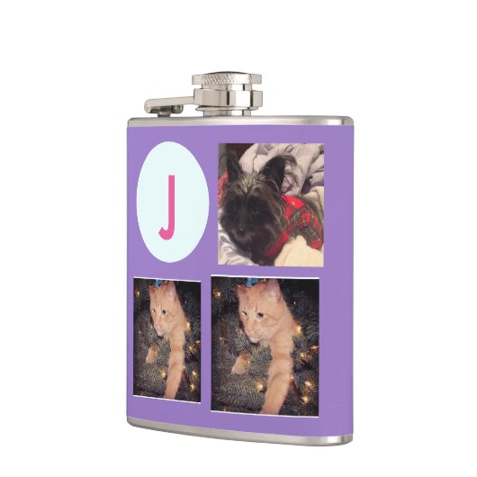 Flasques Monogramme/photos (Gauche)