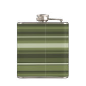 Flasques Monogramme rayures vert olive (Dos)