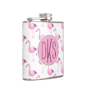 Flasques Monogramme rose des Flamants roses | (Droite)