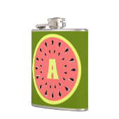 Flasques Monogramme rose pastèque (Gauche)