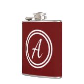 Flasques Monogramme Rouge Minimal (Gauche)