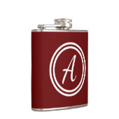 Flasques Monogramme Rouge Minimal (Droite)
