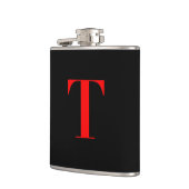 Flasques Monogramme T en noir (Gauche)