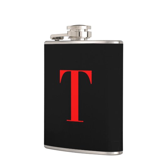 Flasques Monogramme T en noir (Gauche)