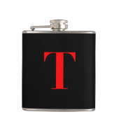 Flasques Monogramme T en noir (Devant)