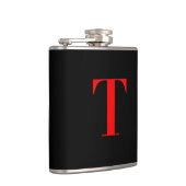Flasques Monogramme T en noir (Droite)