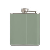 Flasques Monogramme vert de l'élégance de la taille personn (Dos)