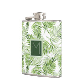 Flasques Monogramme vert des palmettes | (Gauche)
