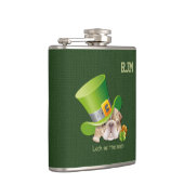 Flasques Monogrammes personnalisés Drôle cadeau Bulldog (Droite)