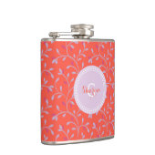 Flasques Monographie à motif floral mou pastel violet (Droite)