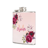 Flasques Monographie de fleurs romantiques en or rose (Gauche)