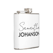 Flasques Monographie de nom de script minimaliste moderne (Droite)