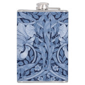 Flasques Monotone bleu Pimpernel, William Morris (Dos)