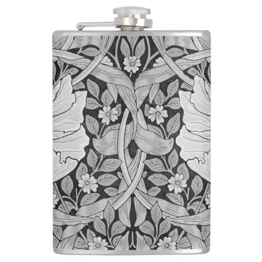 Flasques Monotone gris Pimpernel, William Morris (Devant)
