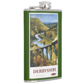 Flasques Monsal Dale, train et viaduc British Rail (Droite)