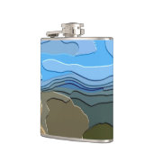 FLASQUES MONTAGNE ABSTRAITE (Gauche)