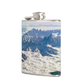 Flasques Montagnes de l'Himalaya sous les nuages - Tibet (Gauche)