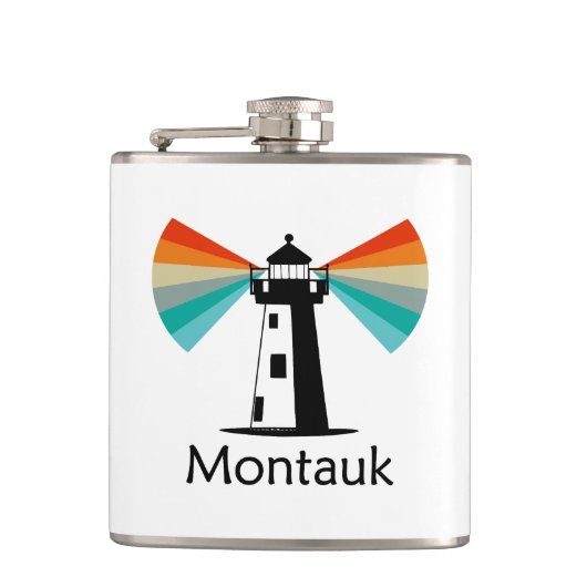 Flasques Montauk Point Phare de New York Arc en ciel (Devant)