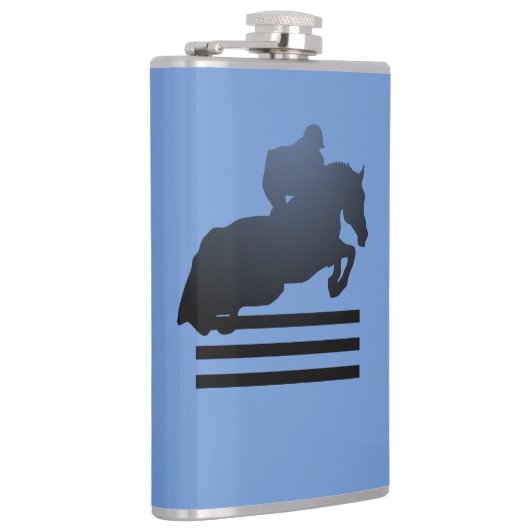 Flasques Montrez le cavalier qui franchit un obstacle. (Droite)