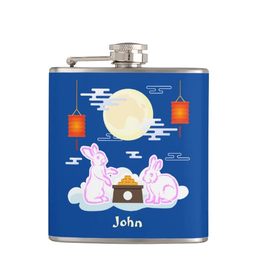 Flasques Moon Rabbit Mooncake Nuages Mooncake Festival à la (Devant)