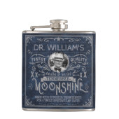 Flasques Moonshine Vintage Hillbilly Médecine Bleu Personna (Devant)