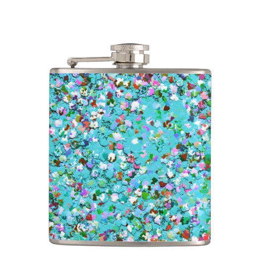 Flasques Mosaïque multicolore Parties scintillant moderne G (Devant)