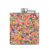 Flasques Mosaïque multicolore Parties scintillant moderne G (Dos)
