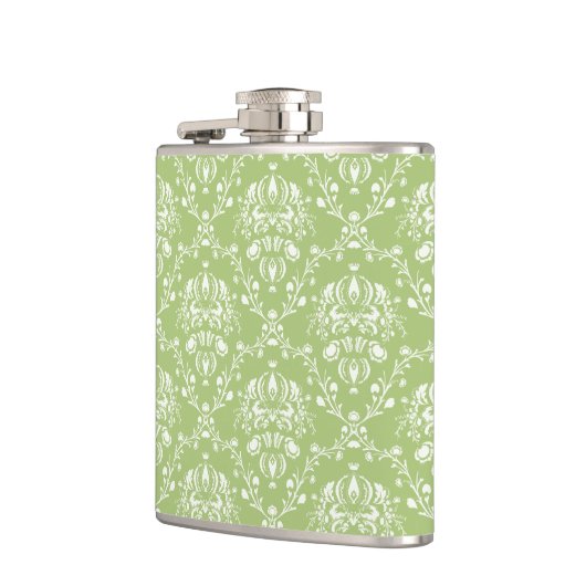 Flasques Moss Green Damask (Gauche)