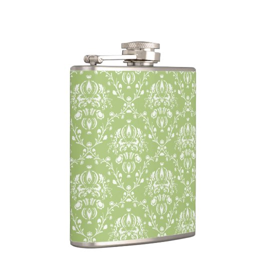 Flasques Moss Green Damask (Droite)