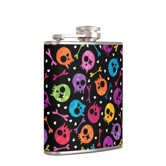 Flasques Motif 2 de crânes (Droite)